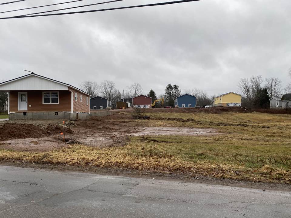 The new houses (built by Crossroad Cycle) are coming along nicely