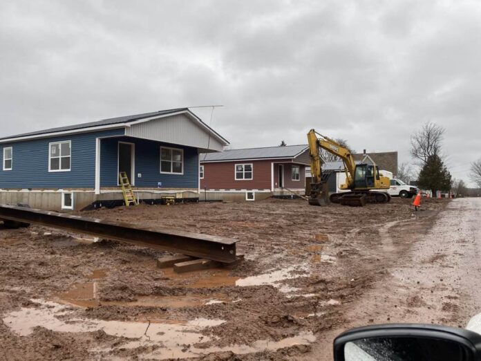 The new houses (built by Crossroad Cycle) are coming along nicely