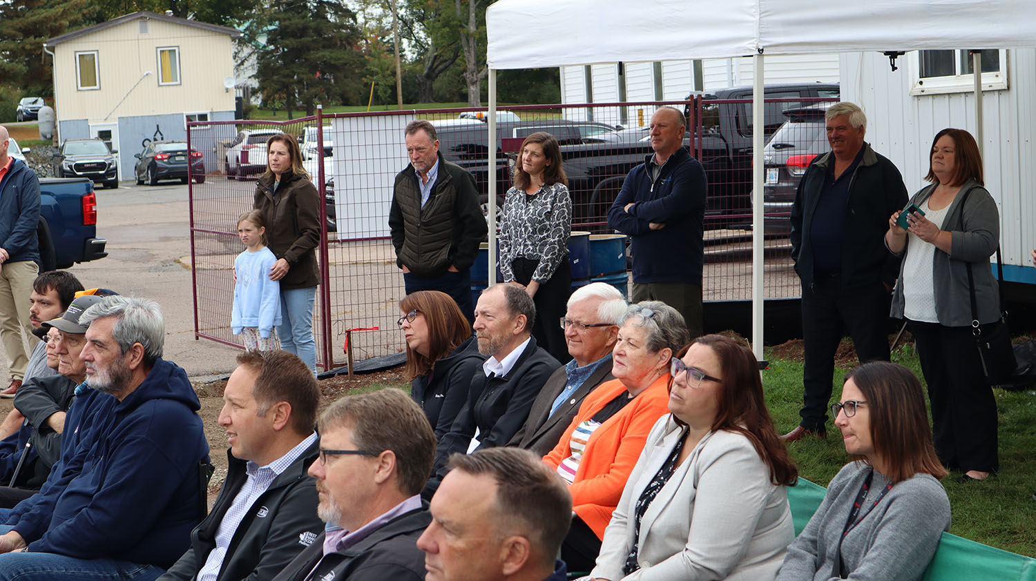 A portion of the audience in attendance at the October 7th, 2024, funding announcement of the new Oxford Community Centre.