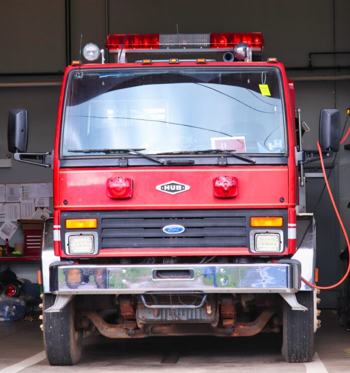 Photo of the to-be-retired fire truck in Oxford