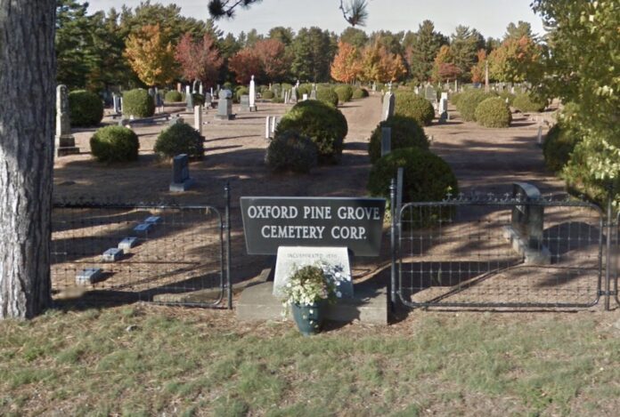 Pine Grove Cemetery signage