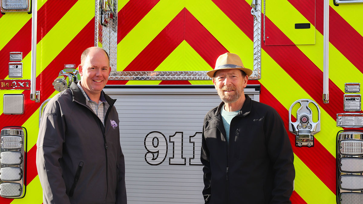 Cumberland MLA Tory Rushton and Oxford Mayor Greg Henley