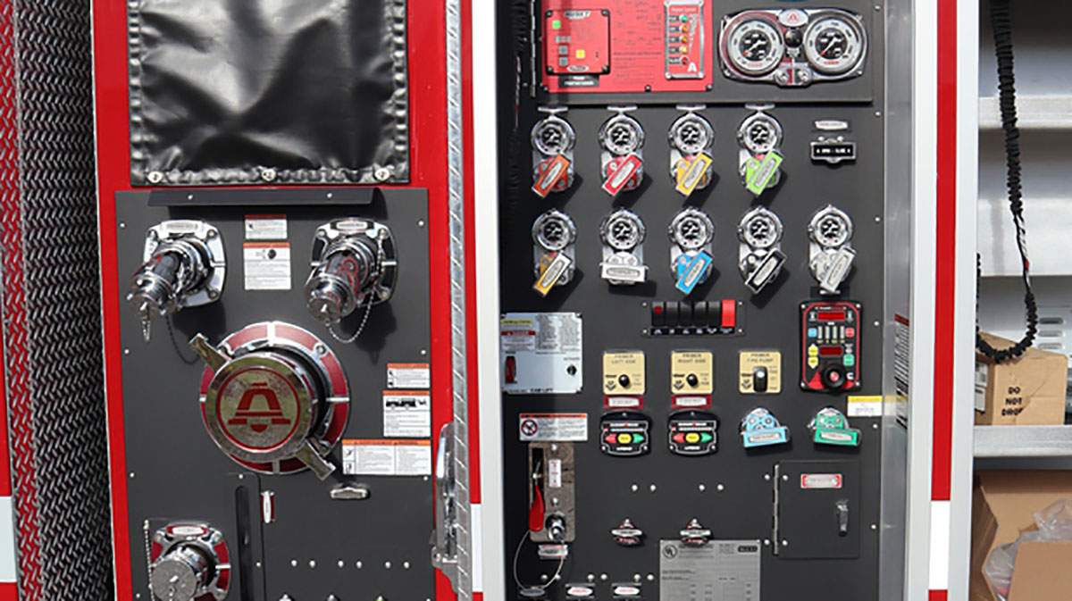 The new vehicle's valve panel