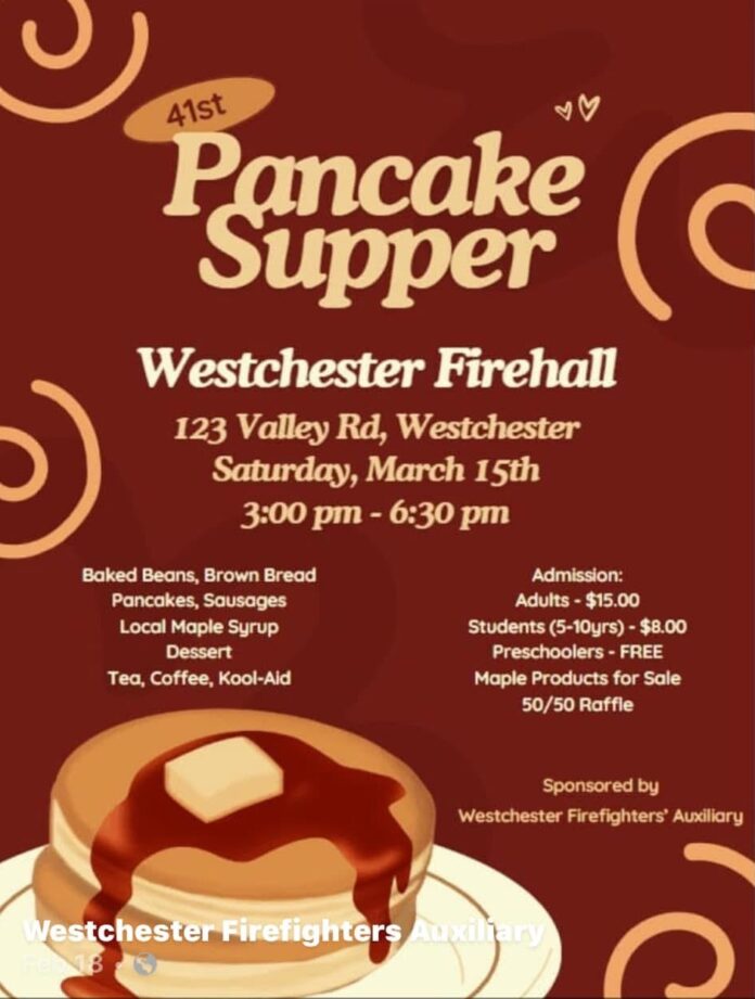 Westchester Pancake Supper March 2025