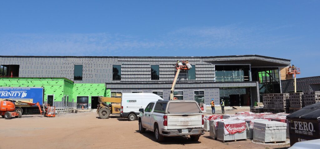 Construction underway at the Oxford Community Centre site. August 13, 2025.